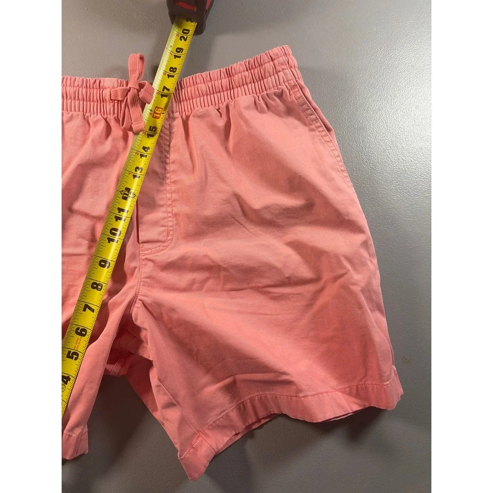 Vineyard Vines Shorts Mens Large Pink Coral Elastic Waist Cotton Stretch Casual